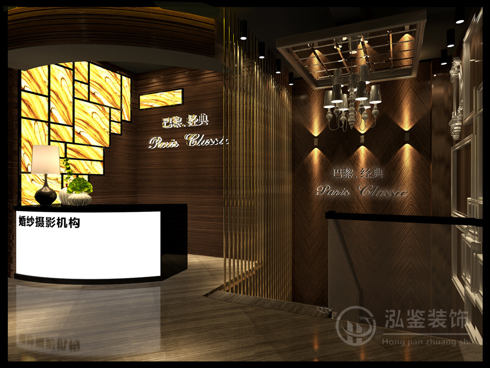 影楼装修设计-黑 白 灰 婚纱影楼设计