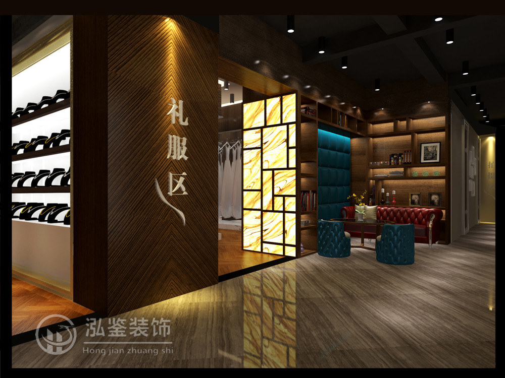 影楼装修设计-黑 白 灰 婚纱影楼设计