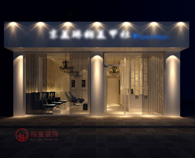 合肥美甲店装修门面设计图