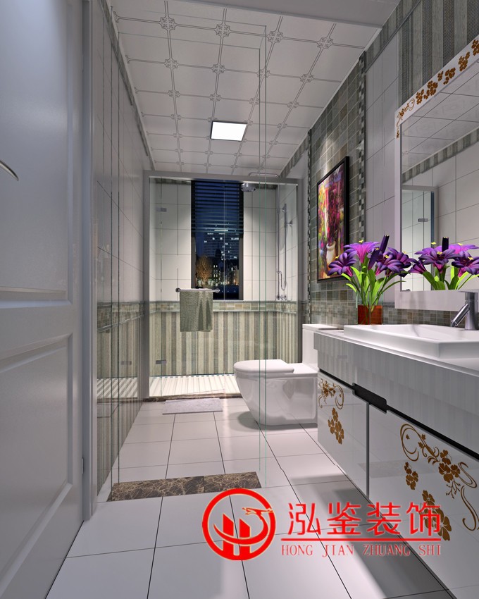 卫生间隔断装修效果图