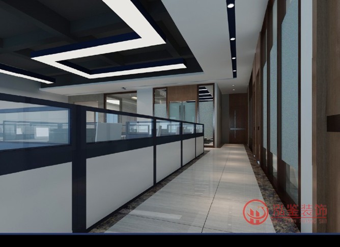 建筑公司办公室装修案例-1