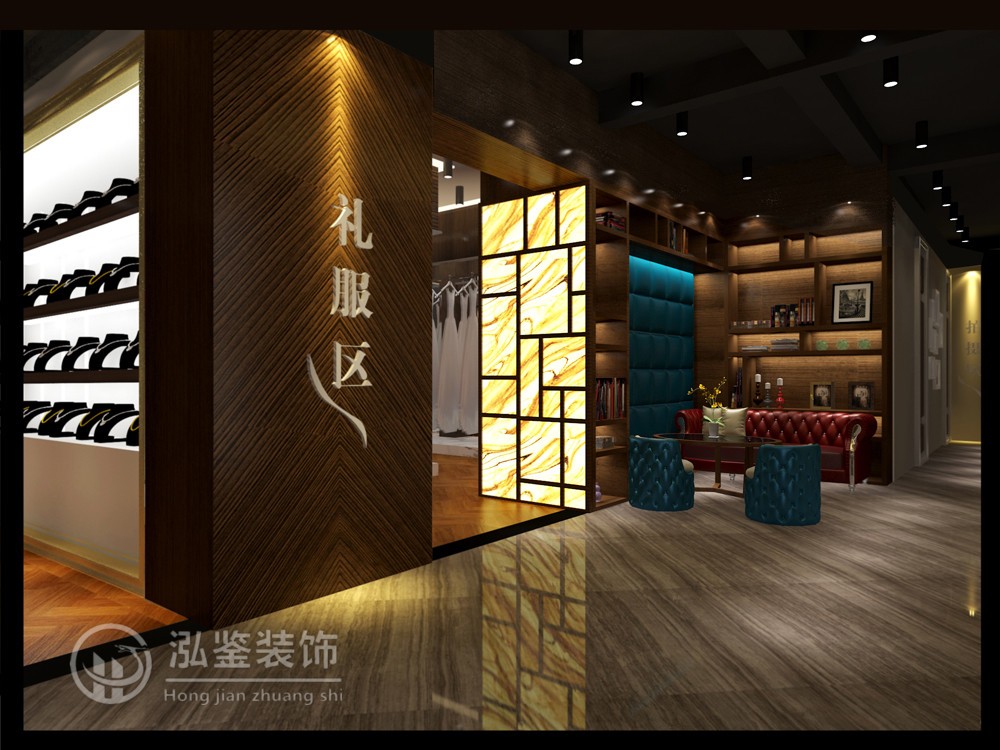 影楼装修设计-黑 白 灰 婚纱影楼设计