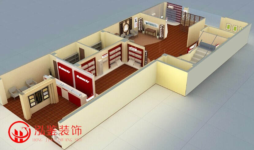 格力空调展厅装修效果图-电器卖场装修效果图