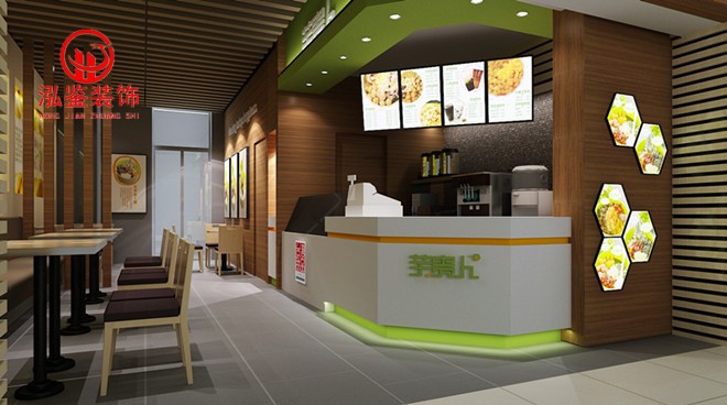 合肥甜品店装修【国购旗舰店】设计效果图-店内部分
