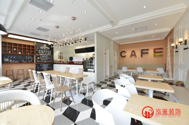 甜品店装修效果图-北欧风格甜品店装修效果图