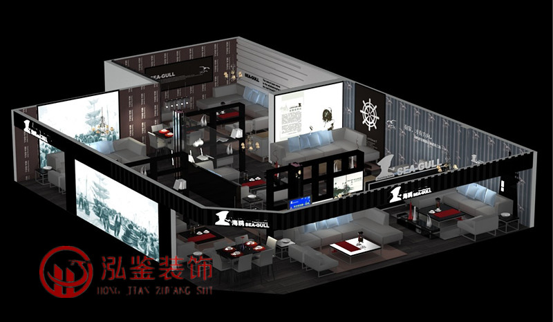 合肥家具展厅装修-红星美凯龙海鸥家具 方案1
