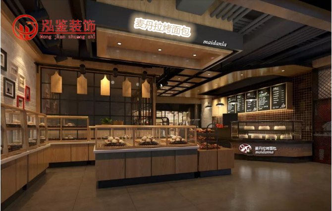 面包店装修效果图-烤面包店铺装修案例